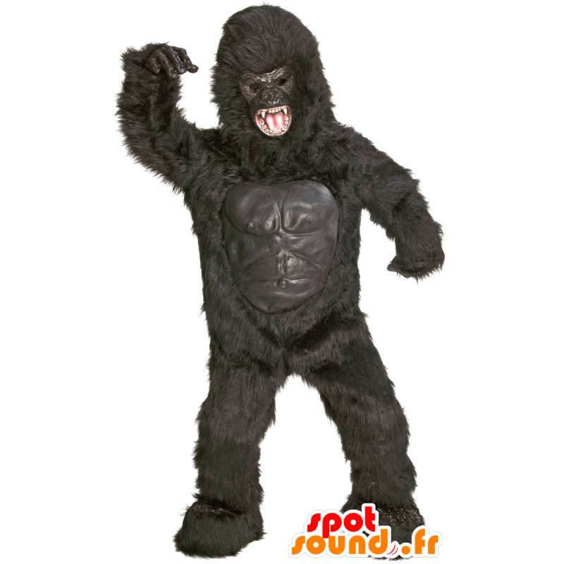 Mascota del gigante gorila negro, de aspecto feroz - MASFR21509 - Mascotas de gorila