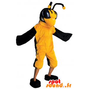 Bi maskot, hveps, gul og sort insekt - Spotsound maskot kostume