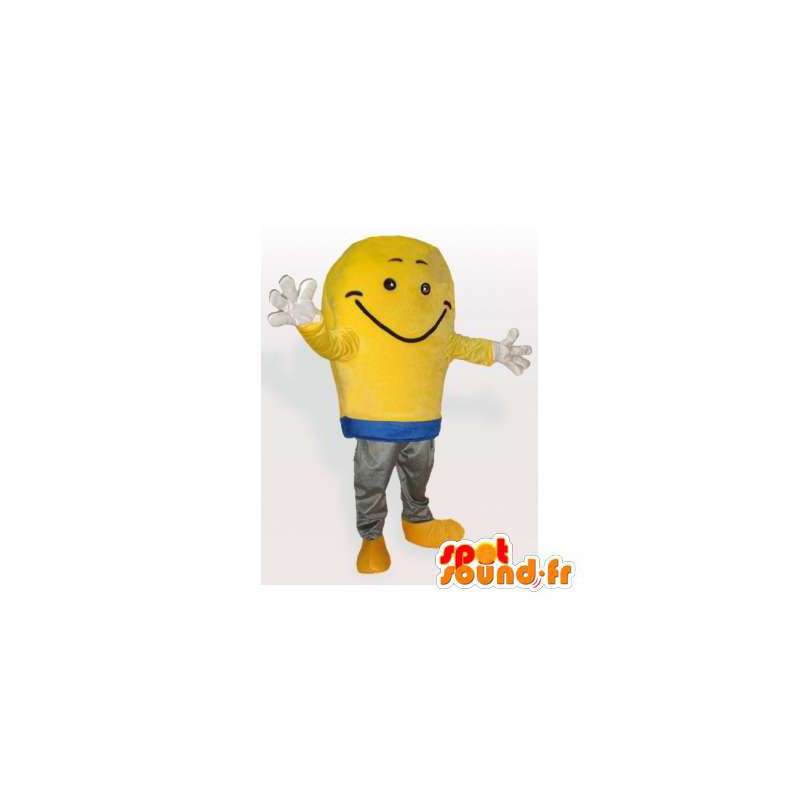 Sorrindo mascote amarelo. Costume emoticon - MASFR006466 - Mascotes não classificados