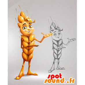 Mascotte d'épi de maïs jaune et géant - MASFR21541 - Mascotte de légumes