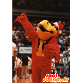 Mascota del pájaro rojo, negro y amarillo, gigante - MASFR21547 - Mascota de aves