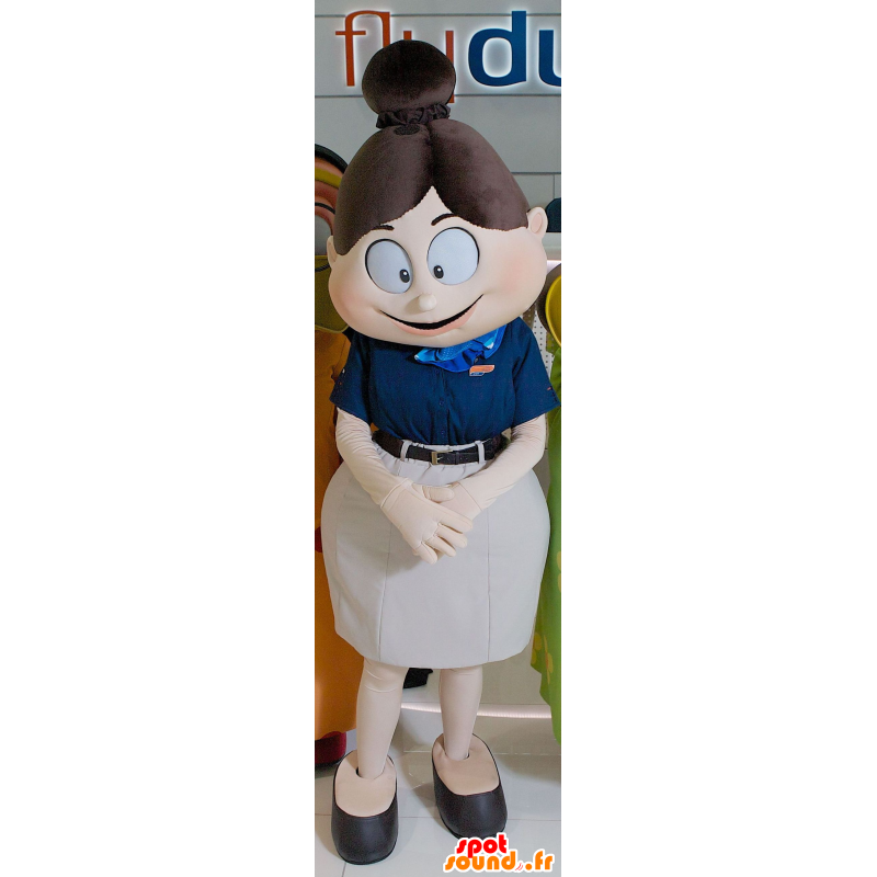 Air Hostess Mascot, charmant en flirterig - MASFR21564 - Human Mascottes