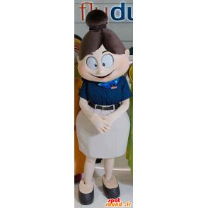 Air Hostess Mascot, charmant en flirterig - MASFR21564 - Human Mascottes