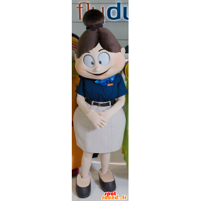 Air Hostess Mascot, charmoso e paquera - MASFR21564 - Mascotes humanos