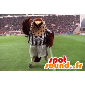 Mascot brown and beige bird in sportswear - MASFR21571 - Mascot of birds
