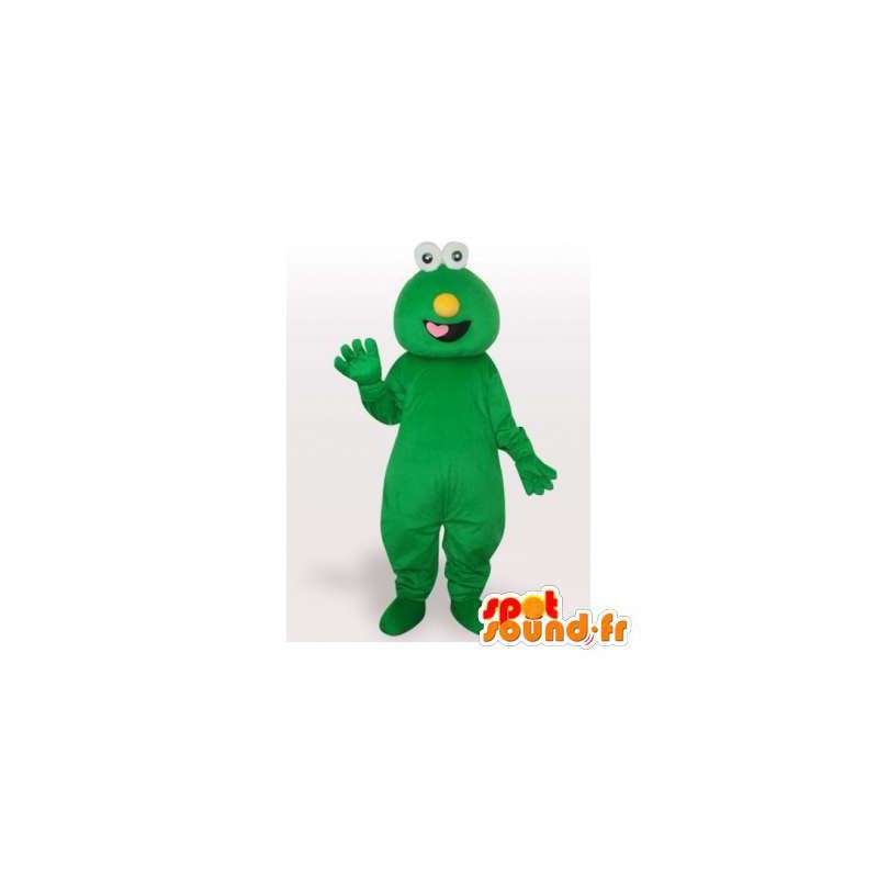 Grön monster maskot. Monster kostym - Spotsound maskot