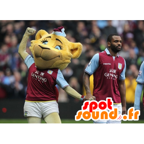 Mascotte de bébé tigre jaune, en tenue de sport - MASFR21579 - Mascottes Bébé