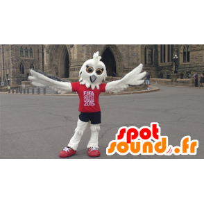 Mascot witte uil FIFA 2015  - MASFR21583 - Mascot vogels
