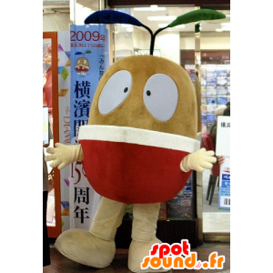 Mascot bruin fruit, peer, appel reus - MASFR21586 - fruit Mascot