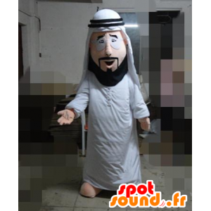 Sultan Mascot in white dress - MASFR21597 - Human mascots