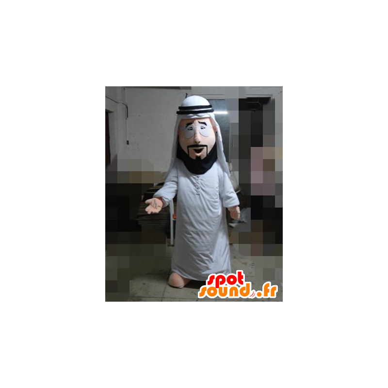 Sultan Maskot v bílých šatech - Lidští maskoti - MASFR21597 - SpotSound.fr