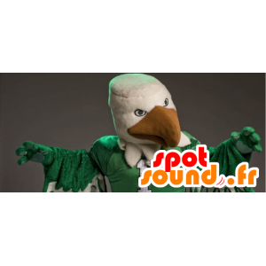 Mascot wit en groen adelaar gigantische - MASFR21600 - Mascot vogels