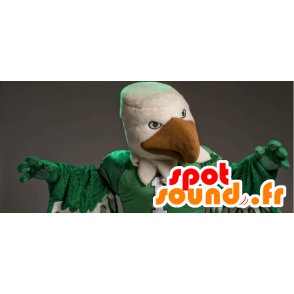 Mascotte d'aigle blanc et vert, géant - MASFR21600 - Mascotte d'oiseaux