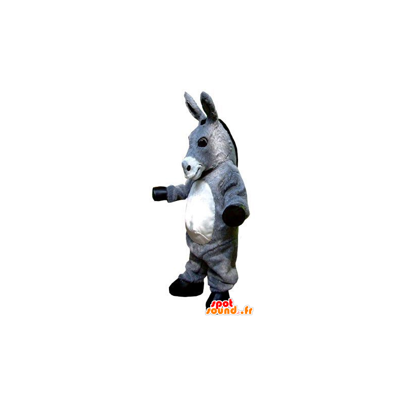 Mascot grå og hvit esel, gigantiske - MASFR21601 - husdyr
