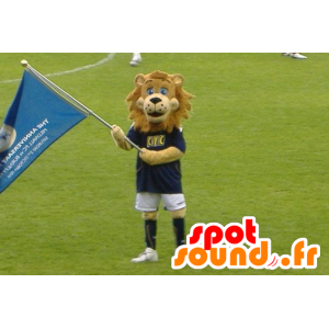 Bruine leeuw mascotte in sportkleding - MASFR21603 - Lion Mascottes