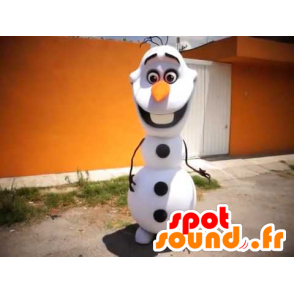 Hvit og svart Snowman Mascot - MASFR21618 - jule~~POS TRUNC