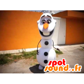 White and Black Snowman Mascot - MASFR21618 - Christmas mascots