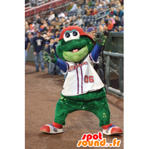 Frog mascot, smiling and funny - MASFR21622 - Mascots frog