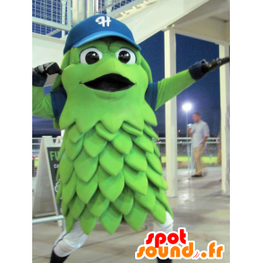 Grøn frugt maskot, smilende grøntsag - Spotsound maskot kostume