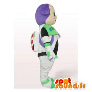 Mascot Buzz Lightyear, berømt karakter fra Toy Story -