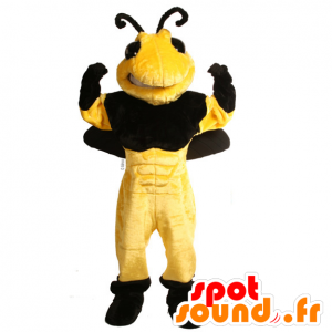 Bee Mascot, svart og gul veps - MASFR21629 - Bee Mascot