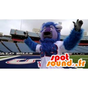 Buffalo maskot, blå tyr, alle hårede - Spotsound maskot kostume