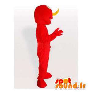 Mostro mascotte Rosso. Mostro Costume - MASFR006471 - Mascotte di mostri