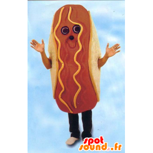 Sandwich mascot, giant hot dog - MASFR21654 - Fast food mascots