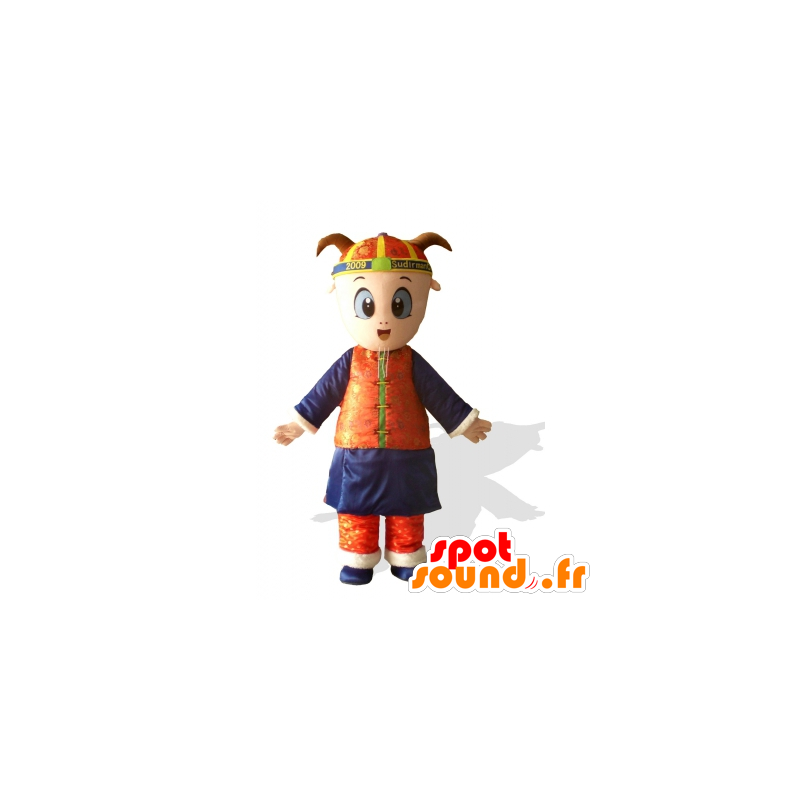 Mascot barn, datteren i asiatisk antrekk - MASFR21660 - Maskoter Child