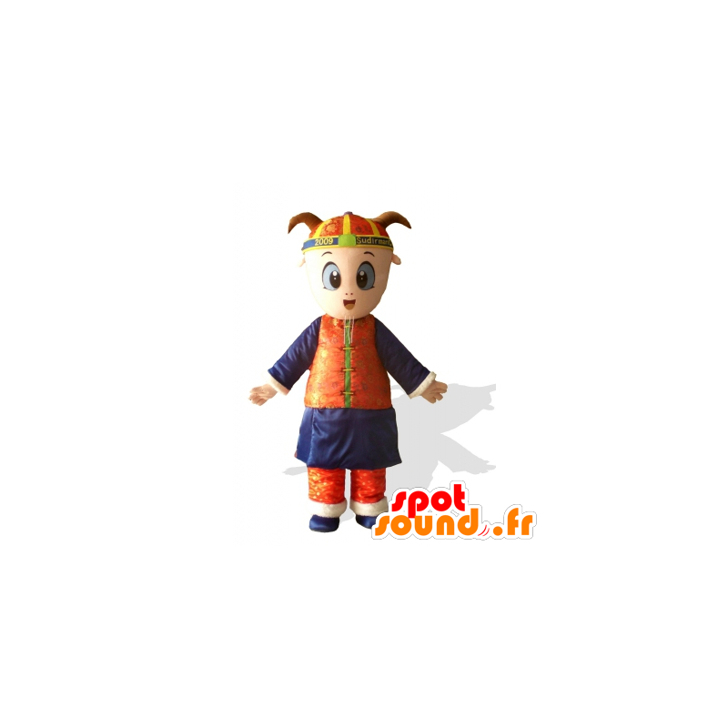 Mascot criança, filha na roupa asiática - MASFR21660 - mascotes criança