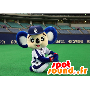 Blanco de la mascota y el koala azul en ropa deportiva - MASFR21664 - Mascotas Koala