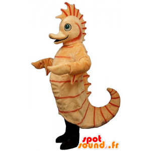 Hippocampus oranje mascotte, reuze - MASFR21667 - Mascottes van de oceaan