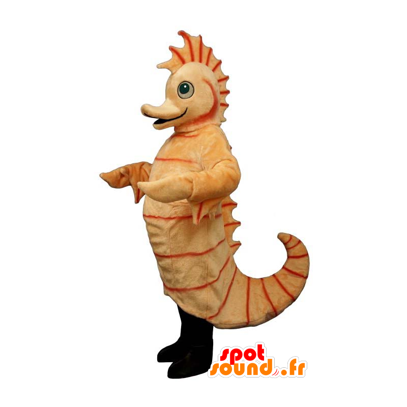 Hippocampus oranje mascotte, reuze - MASFR21667 - Mascottes van de oceaan