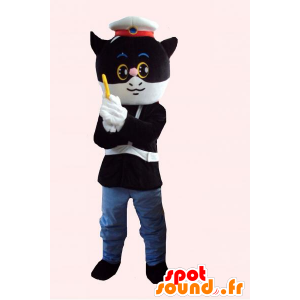 Mascotte Polizei, Bürgerwehren, maskierter Mann in Uniform - MASFR21674 - Menschliche Maskottchen