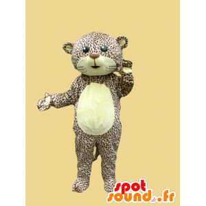 Manchado pantera leopardo mascote de tigre - MASFR21681 - Mascotes leão