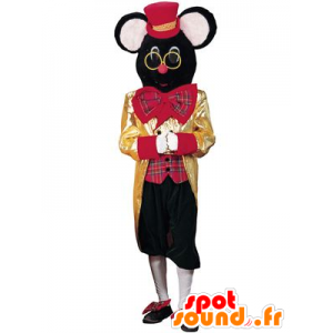 Schwarze Maus Maskottchen, Zirkus Maus - MASFR21697 - Maus-Maskottchen
