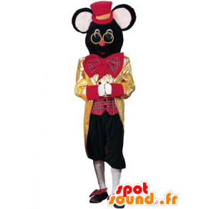Svart mus maskot sirkus mus - MASFR21697 - mus Mascot