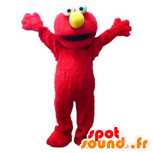 Elmo maskot, berømt rød marionet - Spotsound maskot kostume