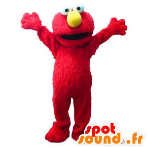 マスコットエルモ、有名な赤い人形-MASFR21699-マスコット1 rue sesame Elmo