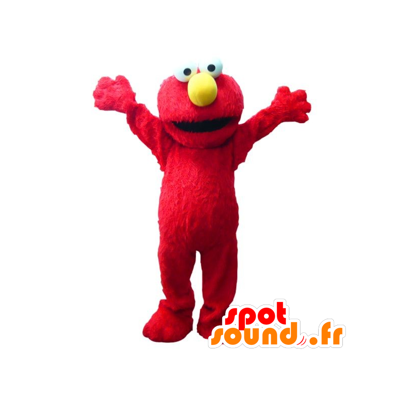 Elmo mascotte, famoso burattino rosso - MASFR21699 - Sesamo Elmo di mascotte 1 Street
