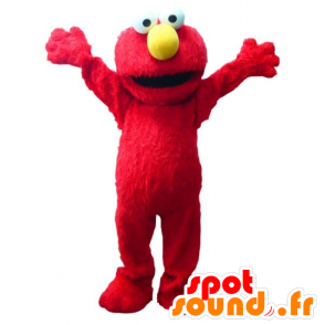 Elmo mascotte, famoso burattino rosso - MASFR21699 - Sesamo Elmo di mascotte 1 Street