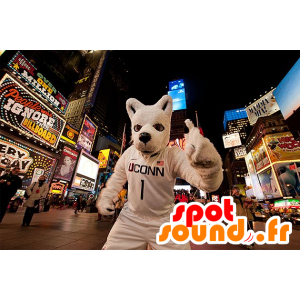 Perro de la mascota, White Wolf, en ropa deportiva - MASFR21701 - Mascotas lobo