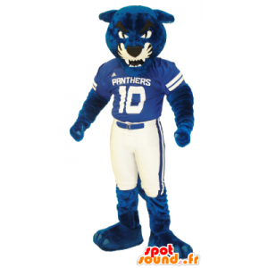 Mascot blue and white tiger, giant - MASFR21703 - Tiger mascots