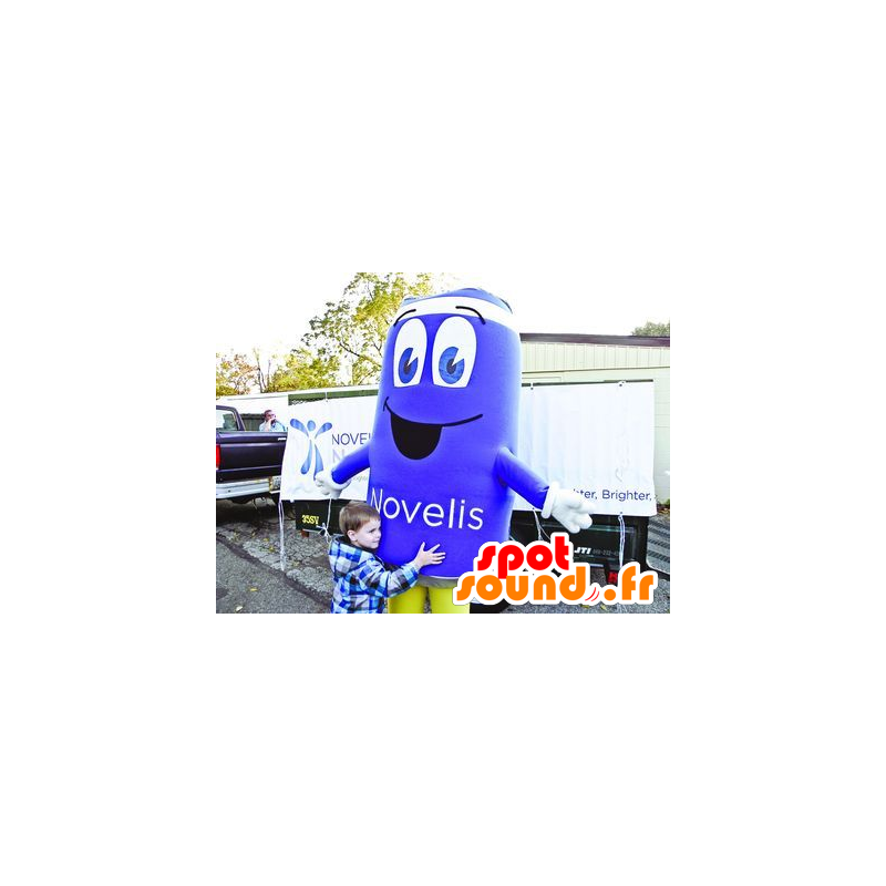 Mascot modré mohou, obří - MASFR21711 - Fast Food Maskoti Mascot modré mohou, obří - MASFR21711 - Fast Food Maskoti