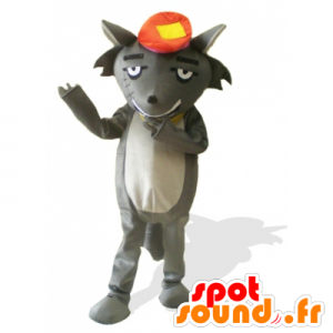 Berømt tegneserie grå kat maskot - Spotsound maskot kostume