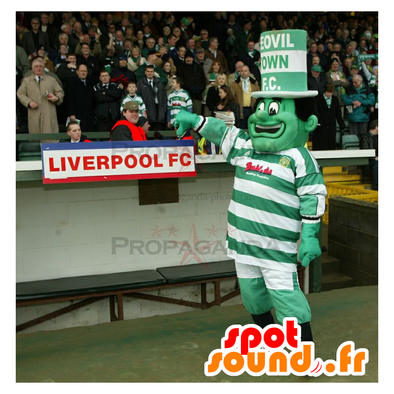 Verde e bianco pupazzo mascotte, Ogre - Mascotte non classificate - MASFR21725 - SpotSound.fr