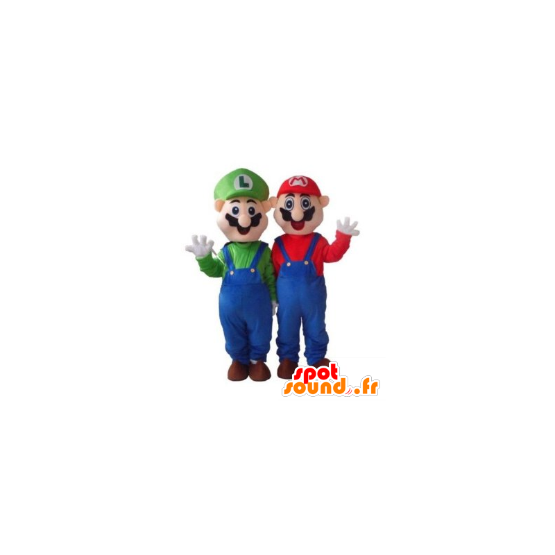 Maskotti Mario ja Luigi, kuuluisa video pelihahmot - MASFR21726 - Mario Maskotteja