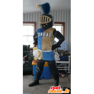 Mascot cavaleiro colorido com fones de ouvido - MASFR21764 - cavaleiros mascotes