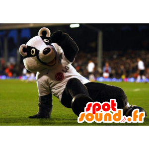 Mascot black and white bear, raccoon - MASFR21783 - Bear mascot