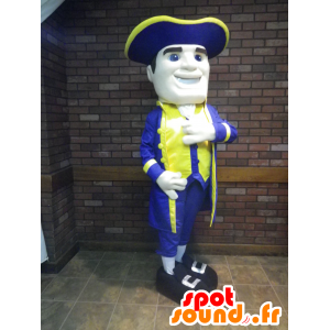 Abito giallo e blu Patriot Mascot - MASFR21794 - Umani mascotte
